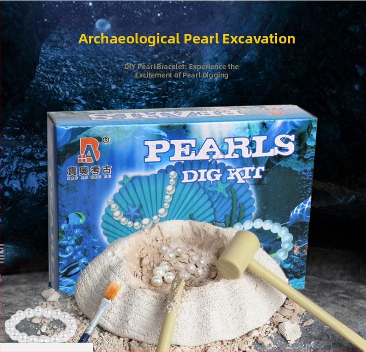 Археологическа игра за разкопки с гипсови камъни Pinot Archaeology (Произход: Zhejiang, Китай; Възраст: 7–14 години; Материал: гипс)