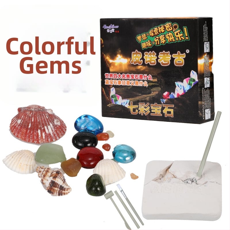 Археологическа игра за разкопки с гипсови камъни Pinot Archaeology (Произход: Zhejiang, Китай; Възраст: 7–14 години; Материал: гипс)