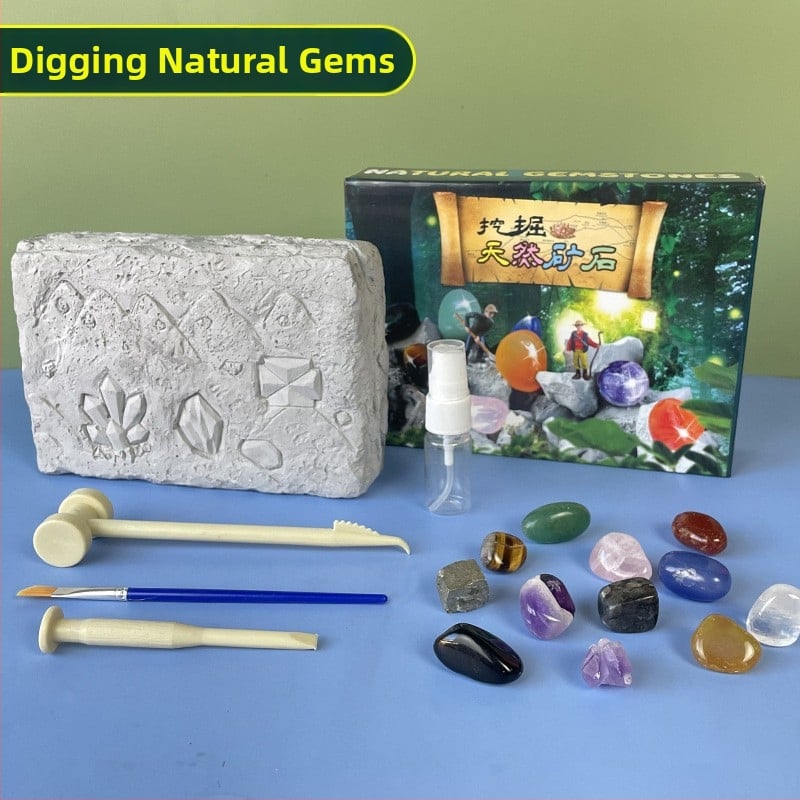 Археологическа игра за разкопки с гипсови камъни Pinot Archaeology (Произход: Zhejiang, Китай; Възраст: 7–14 години; Материал: гипс)