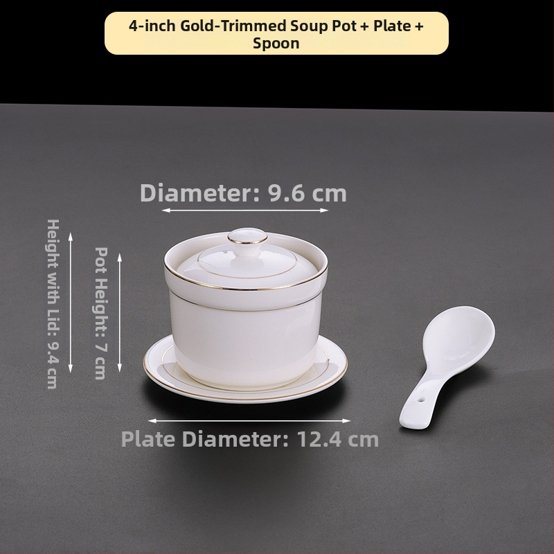 Portselanist kauss hotellidele, kaasaegse minimalistliku disainiga; sobib suppidele, hautistele ja aurutatud munadele; ärikingitus