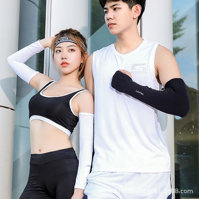 Слънцезащитни ръкави за възрастни — Ice Silk, UV защита, дишащи, леки, Полиестер 61–70%