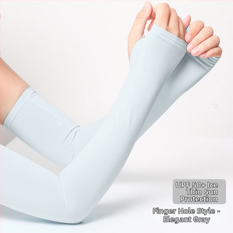 Слънцезащитни ръкави за възрастни — Ice Silk, UV защита, дишащи, леки, Полиестер 61–70%