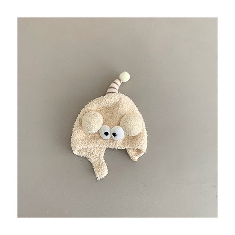 Téli pamut plüss baba sapka fülvédővel, kupola alakú fejfedő, szélvédett, 6–12 hónapos és 1–2 éves korig