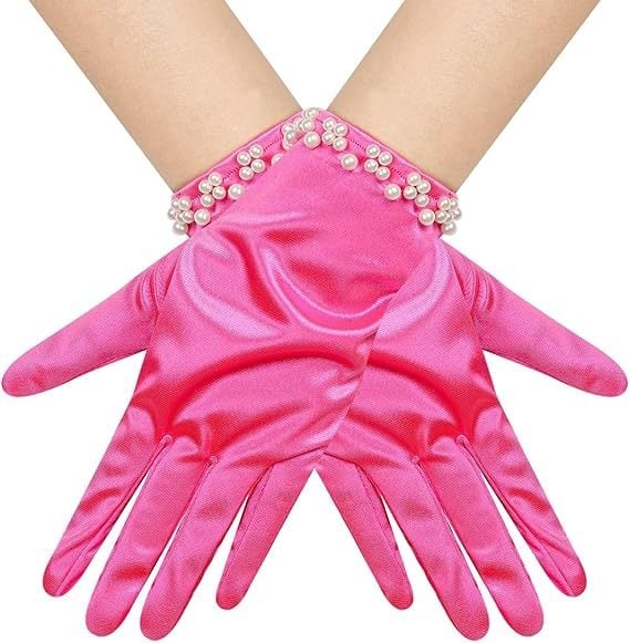 Булчински ръкавици с перли и мъниста — къс стил, оригинален дизайн за жени