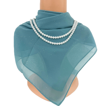 Chiffon négyszögletű sál - egész éves használatra, bemutató 2023 nyarán