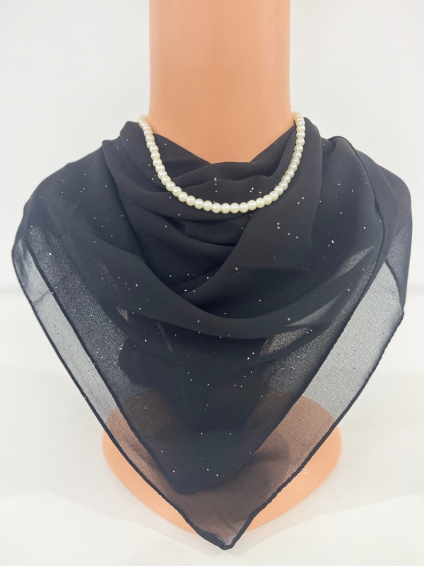 Chiffon négyszögletű sál - egész éves használatra, bemutató 2023 nyarán