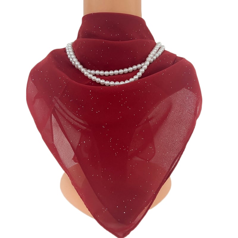 Chiffon négyszögletű sál - egész éves használatra, bemutató 2023 nyarán