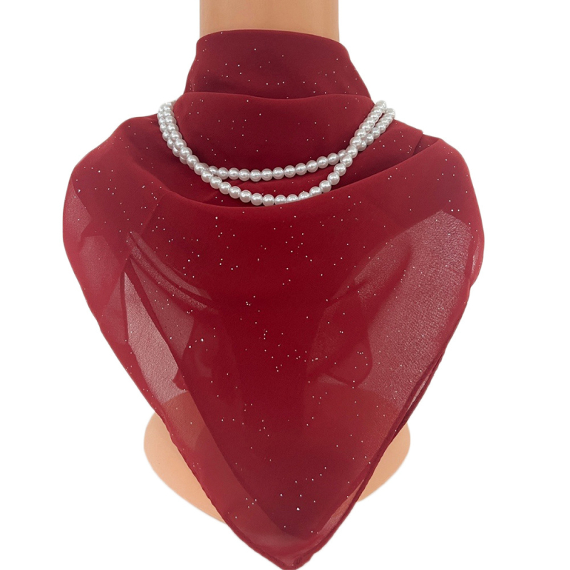 Chiffon négyszögletű sál - egész éves használatra, bemutató 2023 nyarán