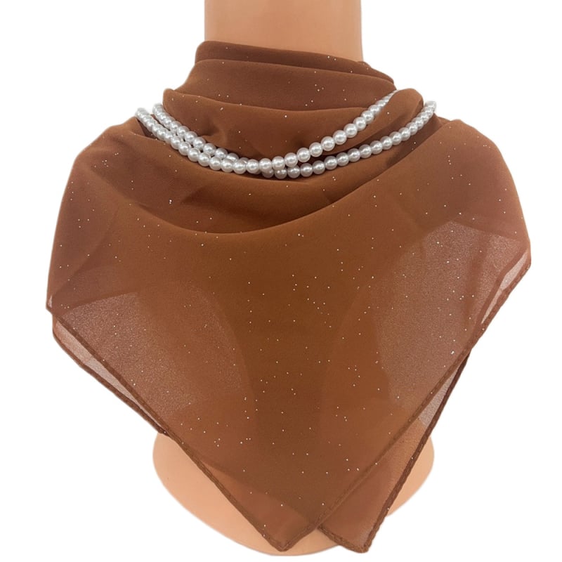 Chiffon négyszögletű sál - egész éves használatra, bemutató 2023 nyarán