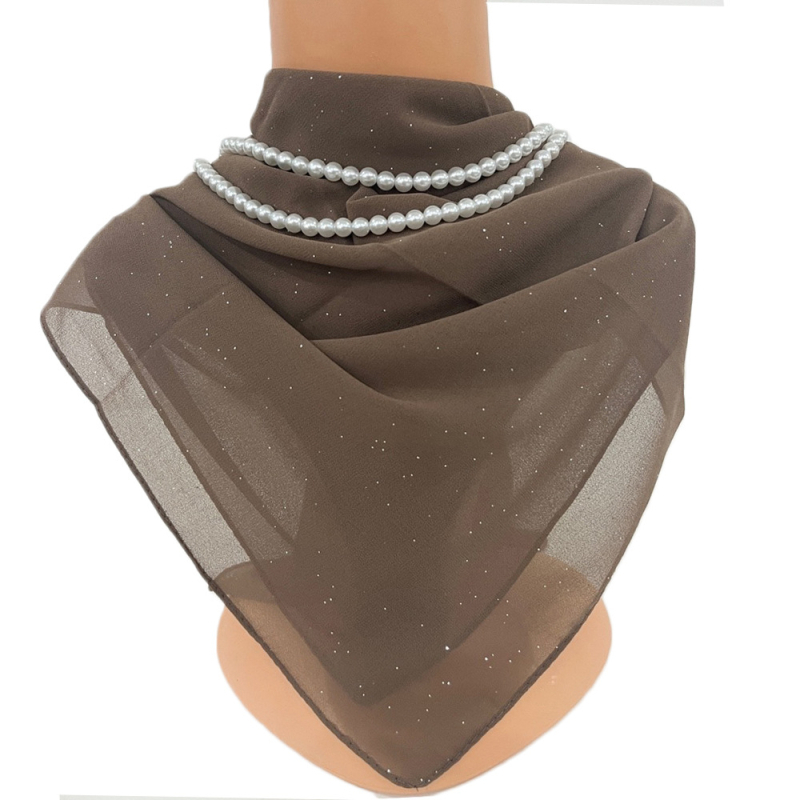 Chiffon négyszögletű sál - egész éves használatra, bemutató 2023 nyarán