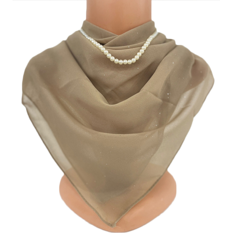 Chiffon négyszögletű sál - egész éves használatra, bemutató 2023 nyarán