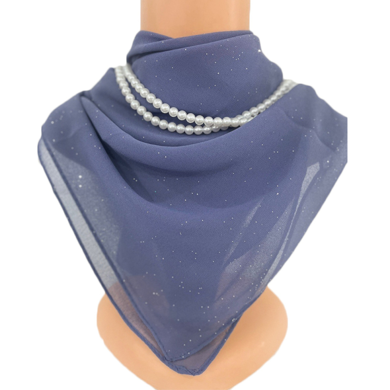 Chiffon négyszögletű sál - egész éves használatra, bemutató 2023 nyarán