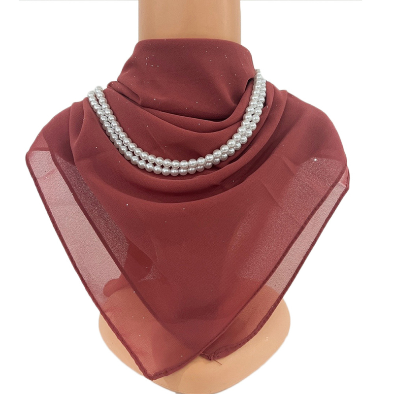 Chiffon négyszögletű sál - egész éves használatra, bemutató 2023 nyarán