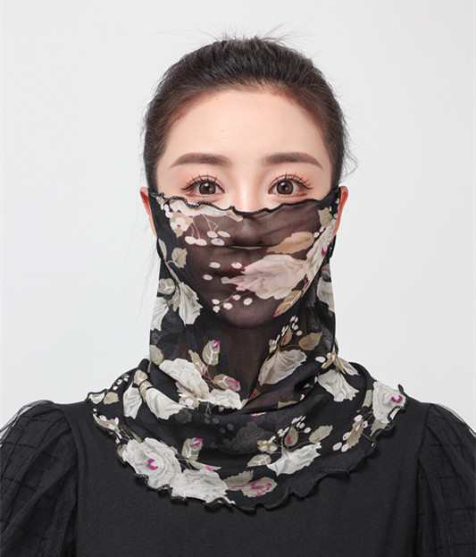 Hálózatos UV-védő maszk - Multifunkcionális vékony nyakkendő/ sál nyárra nőknek; Anyag: háló; Fő anyag: poliészter; Poliészter tartalom 51–60%; Másodlagos anyag tartalom: 51–60%; Szezon: 2024 nyár