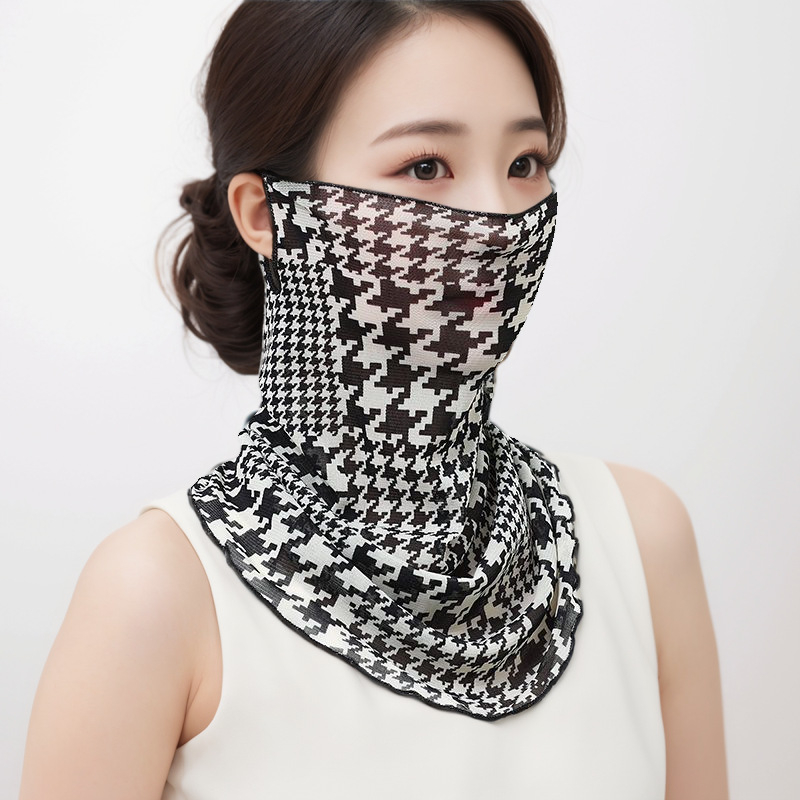 Hálózatos UV-védő maszk - Multifunkcionális vékony nyakkendő/ sál nyárra nőknek; Anyag: háló; Fő anyag: poliészter; Poliészter tartalom 51–60%; Másodlagos anyag tartalom: 51–60%; Szezon: 2024 nyár