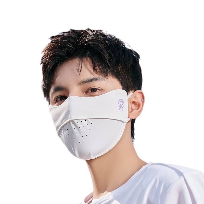 Unisex zaštitna maska za sunce, prozračni ice silk materijal, vešanje na uši, UV zaštita, pogodno za ljeto, proljeće i jesen