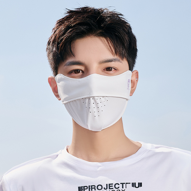 Unisex zaštitna maska za sunce, prozračni ice silk materijal, vešanje na uši, UV zaštita, pogodno za ljeto, proljeće i jesen