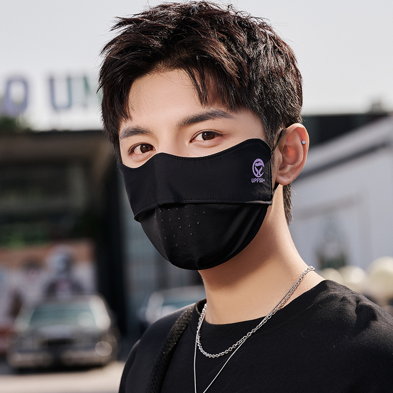 Unisex zaštitna maska za sunce, prozračni ice silk materijal, vešanje na uši, UV zaštita, pogodno za ljeto, proljeće i jesen