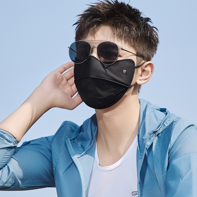 Unisex zaštitna maska za sunce, prozračni ice silk materijal, vešanje na uši, UV zaštita, pogodno za ljeto, proljeće i jesen