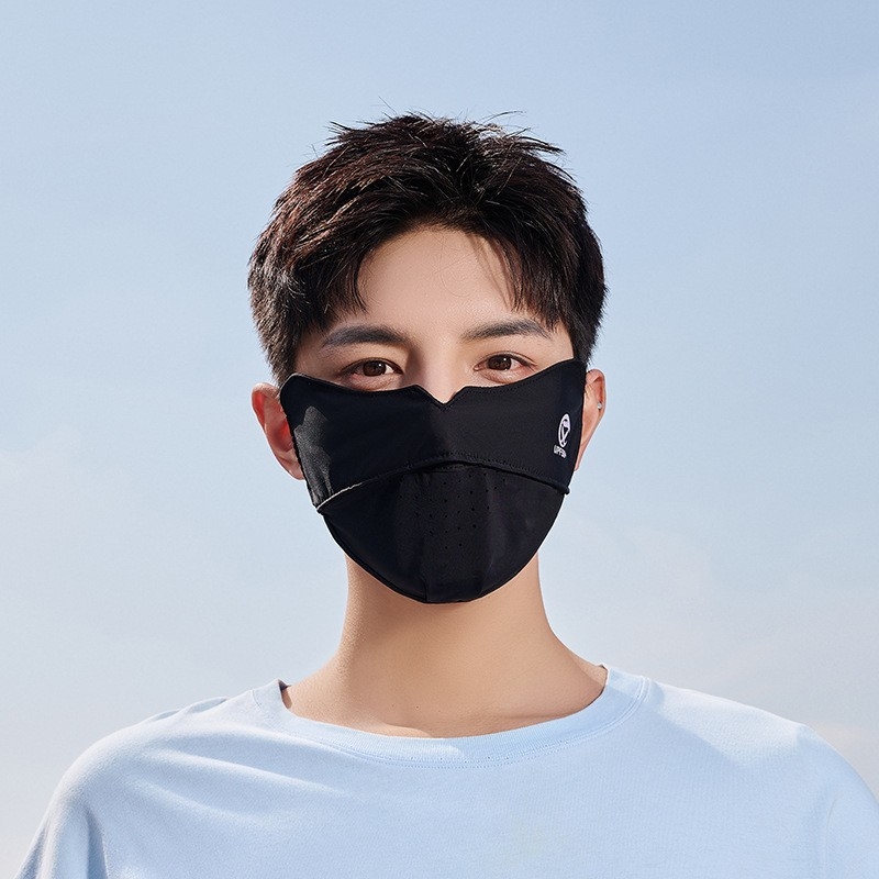 Unisex zaštitna maska za sunce, prozračni ice silk materijal, vešanje na uši, UV zaštita, pogodno za ljeto, proljeće i jesen