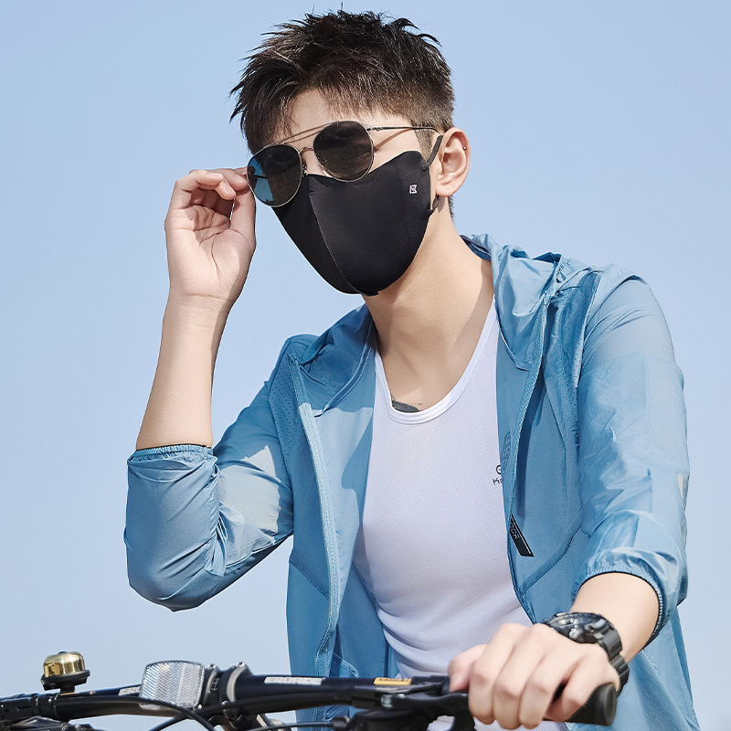 Unisex zaštitna maska za sunce, prozračni ice silk materijal, vešanje na uši, UV zaštita, pogodno za ljeto, proljeće i jesen