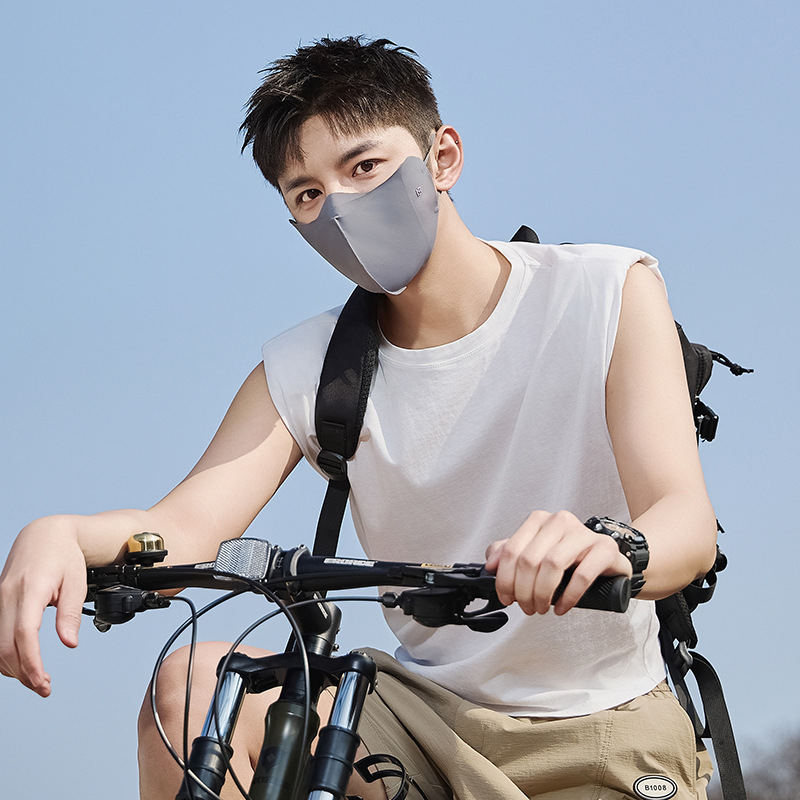 Unisex zaštitna maska za sunce, prozračni ice silk materijal, vešanje na uši, UV zaštita, pogodno za ljeto, proljeće i jesen