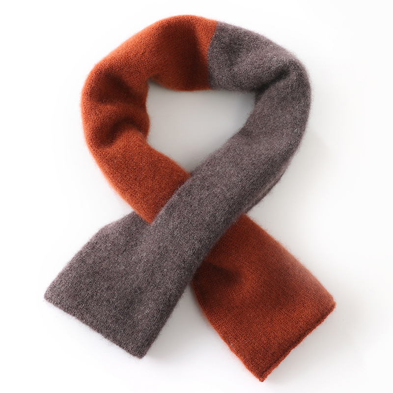 Φουλάρι από κασμίρι με διάτρητο πλεκτό σχέδιο, απλό ύφανση, διατηρεί τη ζεστασιά, για τον χειμώνα