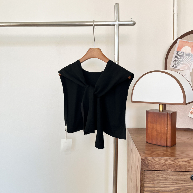 Accesoriu de șal – tricotat în stil coreean, senzație premium; pentru toate anotimpurile; personalizabil; lansat primăvara 2025 (Material: Lână; Sezone: toate anotimpurile; Personalizare: Da; Lansare: Primăvara 2025)