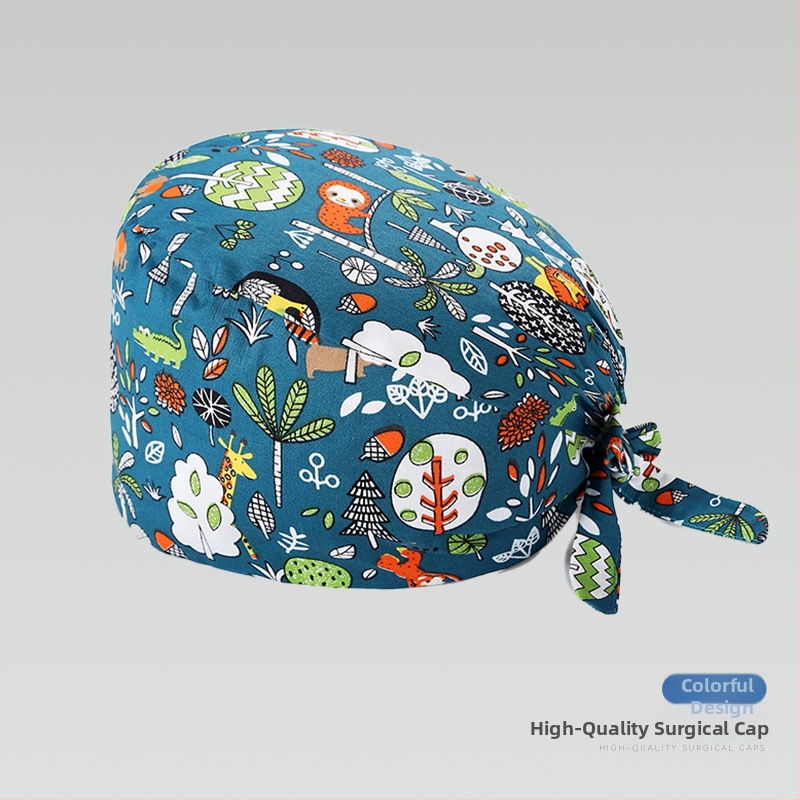 Χειρουργική κάπα από βαμβάκι, unisex, επίπεδη κορυφή, διαπνέουσα και απορροφά τον ιδρώτα