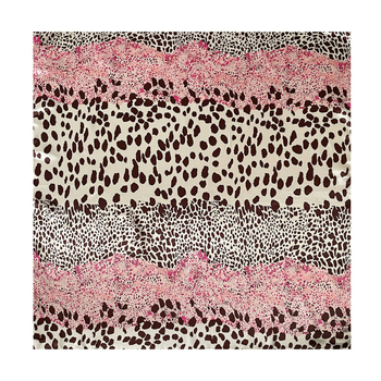 Šal s leopard uzorom, poliester satenski kvadratni šal, twill tkanje, tisak, podrijetlo Jinhua