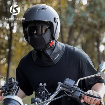 Dviračio kaukė, elastinio veliūro ir ice silk audinys, pilna veido apsauga nuo saulės, kvėpuojanti, unisex, prekinis ženklas Kuasuodt / Cross Speed Sports