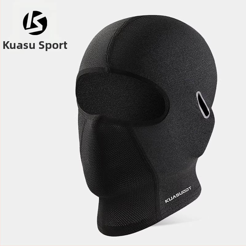 Dviračio kaukė, elastinio veliūro ir ice silk audinys, pilna veido apsauga nuo saulės, kvėpuojanti, unisex, prekinis ženklas Kuasuodt / Cross Speed Sports