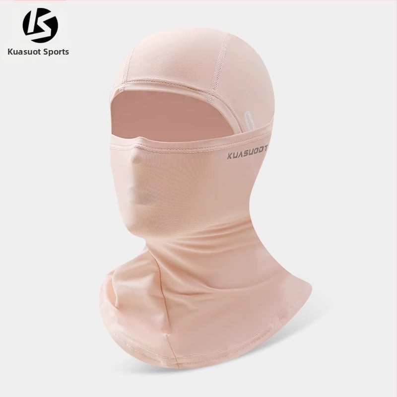 Dviračio kaukė, elastinio veliūro ir ice silk audinys, pilna veido apsauga nuo saulės, kvėpuojanti, unisex, prekinis ženklas Kuasuodt / Cross Speed Sports