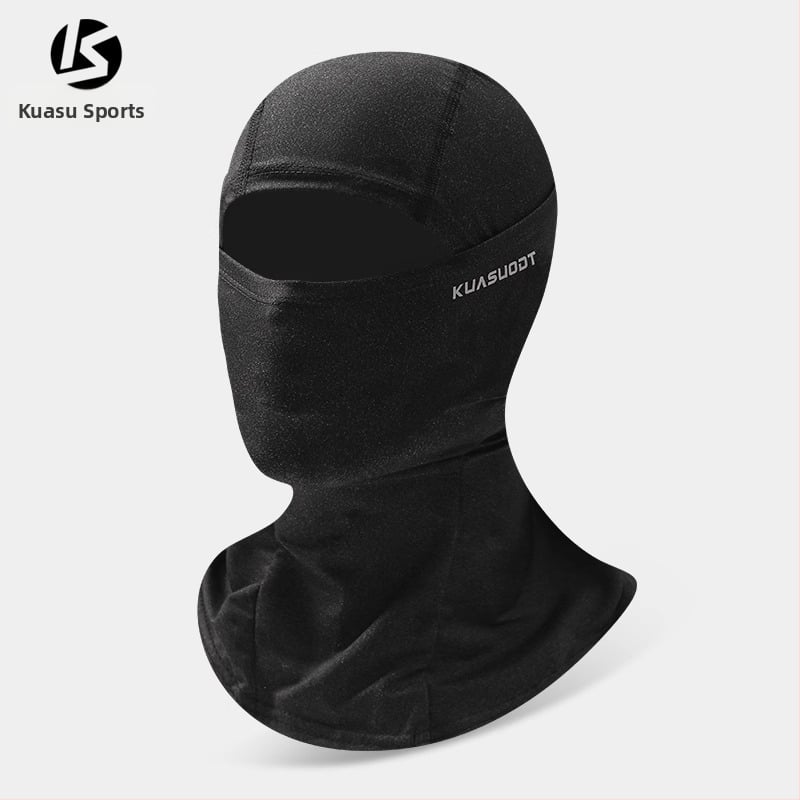 Dviračio kaukė, elastinio veliūro ir ice silk audinys, pilna veido apsauga nuo saulės, kvėpuojanti, unisex, prekinis ženklas Kuasuodt / Cross Speed Sports