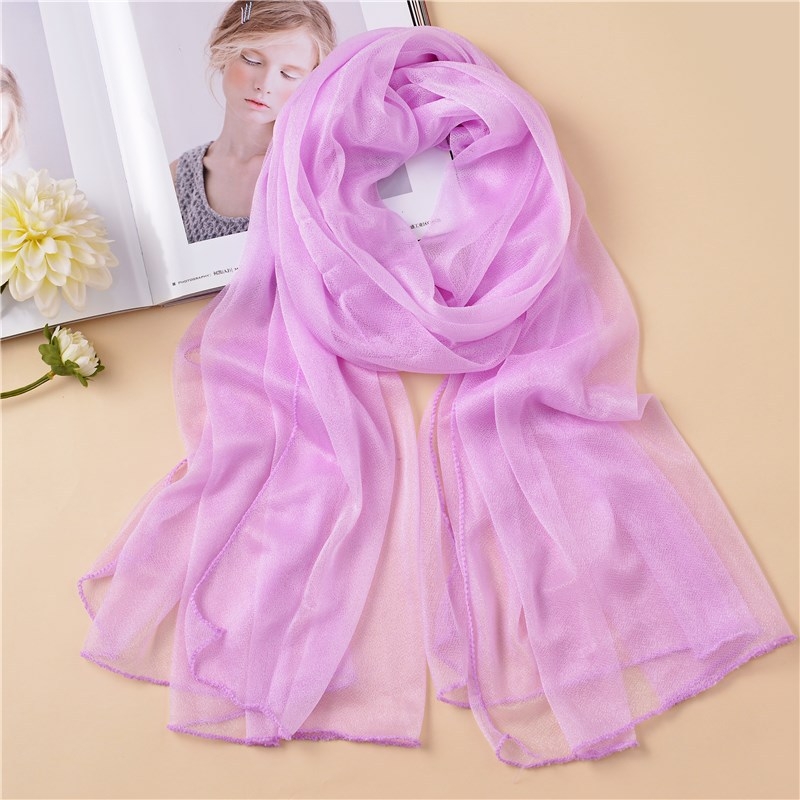 Копринен шал с Beauty Yarn, корейски стил дълъг шал, Warp тъкане, марка Flower Square, сезон лято, произход Zhejiang