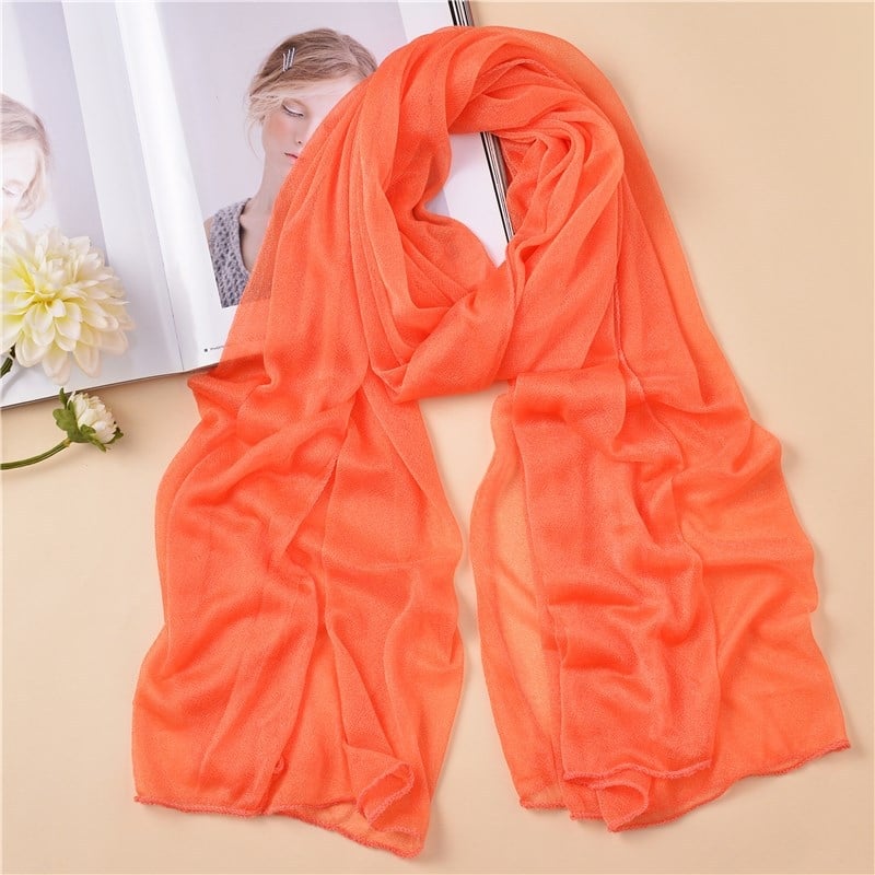 Копринен шал с Beauty Yarn, корейски стил дълъг шал, Warp тъкане, марка Flower Square, сезон лято, произход Zhejiang