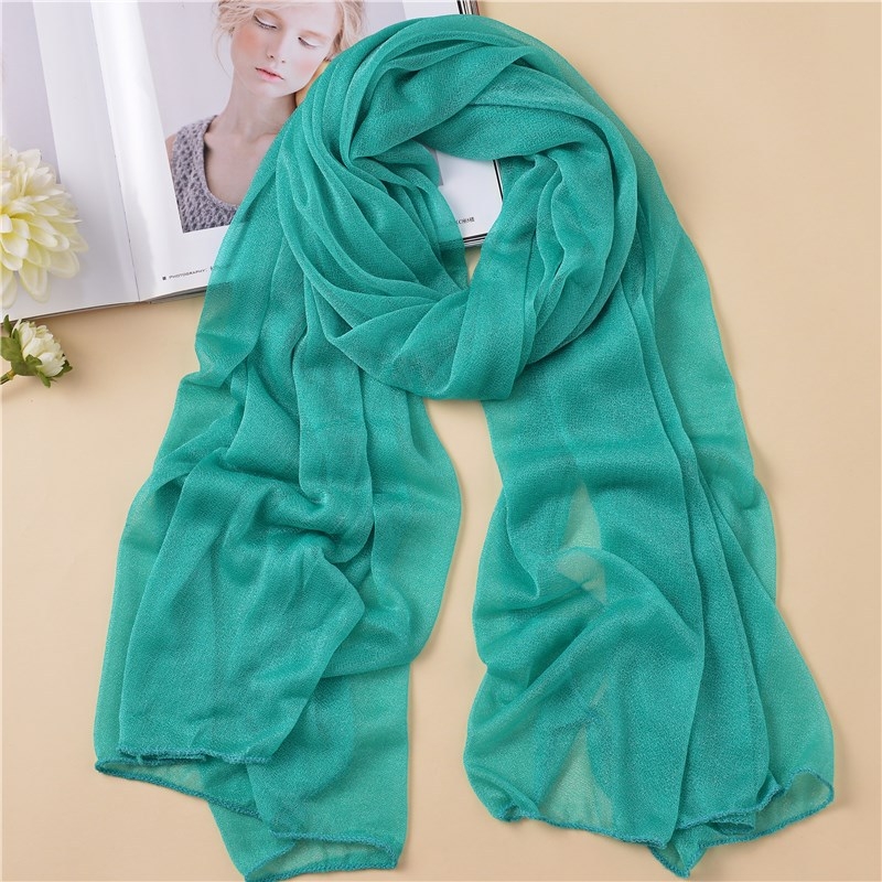 Копринен шал с Beauty Yarn, корейски стил дълъг шал, Warp тъкане, марка Flower Square, сезон лято, произход Zhejiang