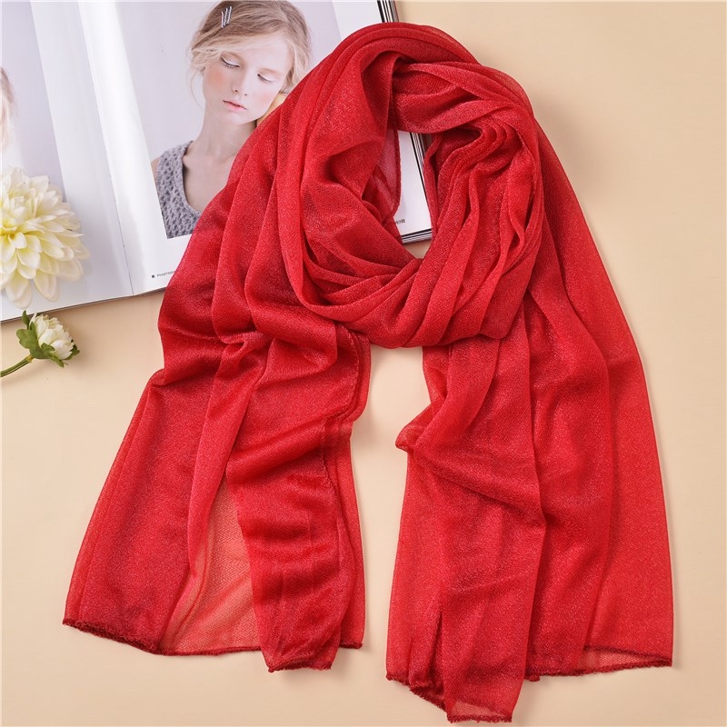 Копринен шал с Beauty Yarn, корейски стил дълъг шал, Warp тъкане, марка Flower Square, сезон лято, произход Zhejiang