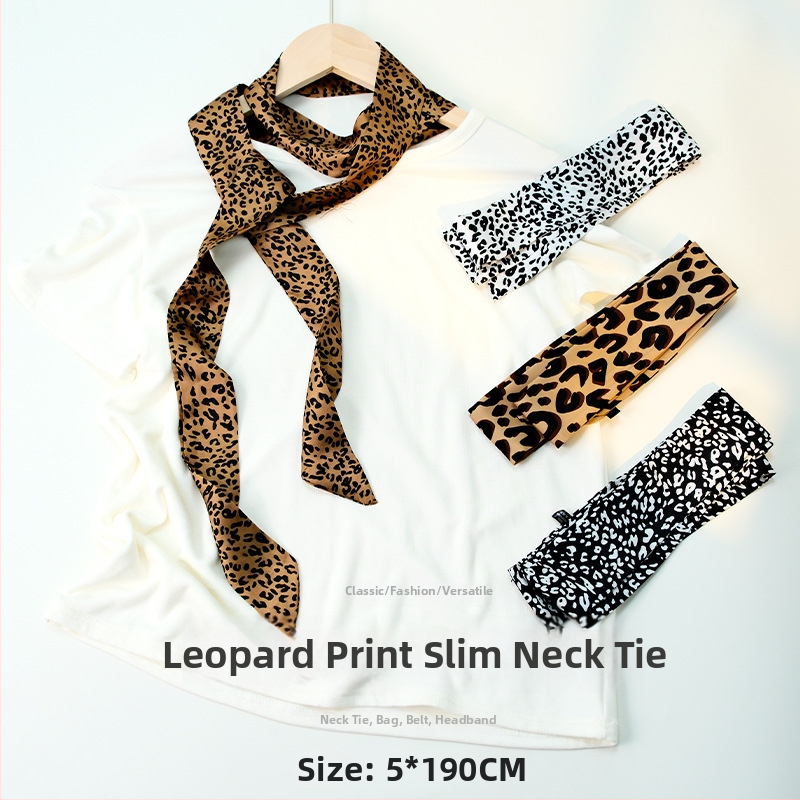 Šal od poliestera s leopardim uzorkom, ravno tkanje, tisak, svestrani dodatak