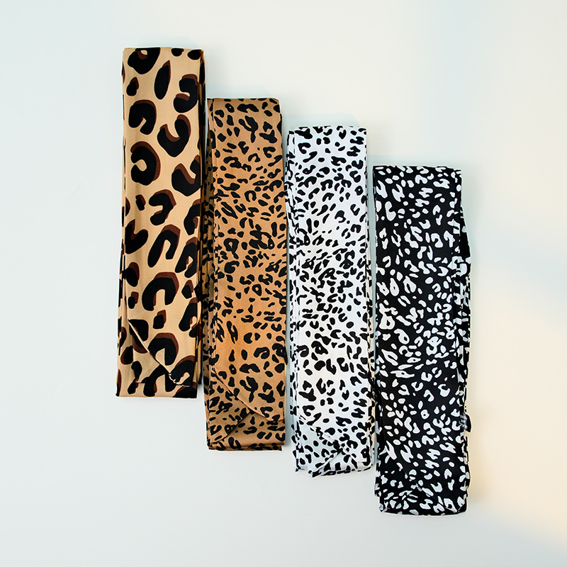 Šal od poliestera s leopardim uzorkom, ravno tkanje, tisak, svestrani dodatak