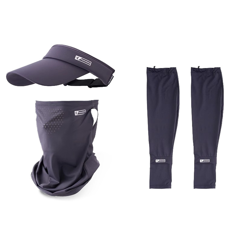 Šešir za sunce s UV zaštitom i maskom za lice za outdoor sportove, prozračan najlonski Ice Silk ovratnik za biciklizam i ribolov