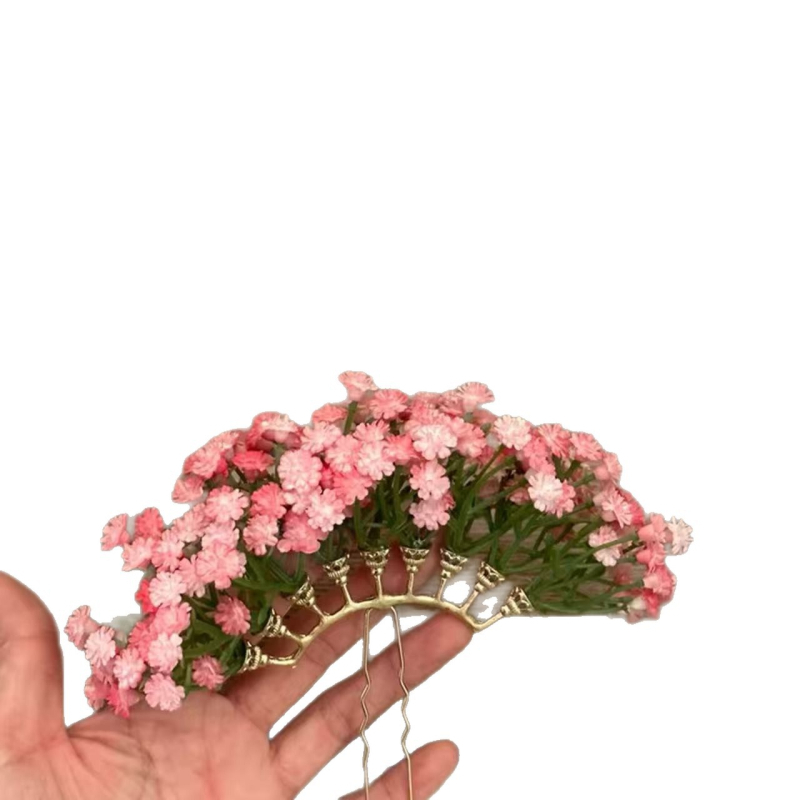 Clip de păr cu floare, Material: plastic//rășină, Stil: Natură, Formă: Floare, Ambalare: ambalaj individual, Lansare: toamnă 2025