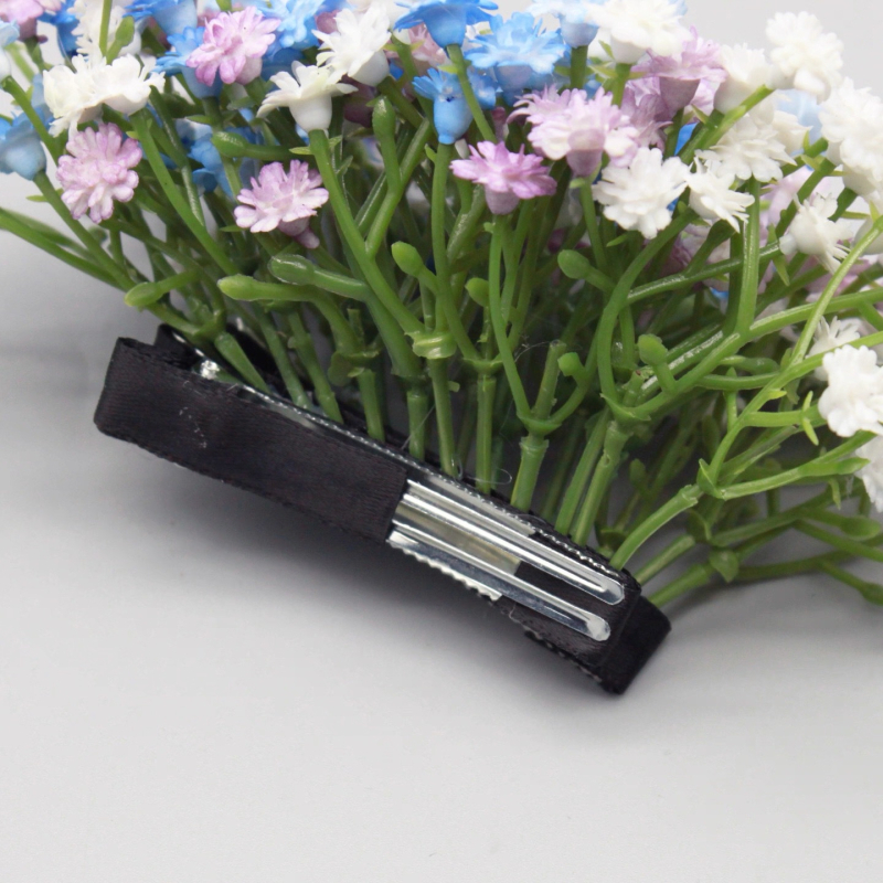 Clip de păr cu floare, Material: plastic//rășină, Stil: Natură, Formă: Floare, Ambalare: ambalaj individual, Lansare: toamnă 2025