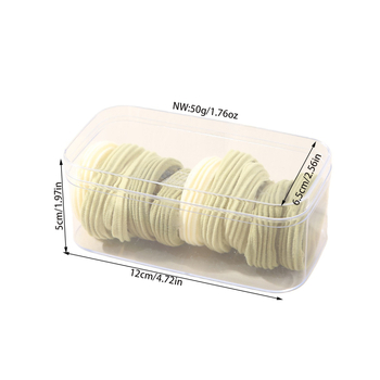 Gumica za kosu u kutiji - ručno izrađena, visoka elastičnost; materijal poliester, Guanyang