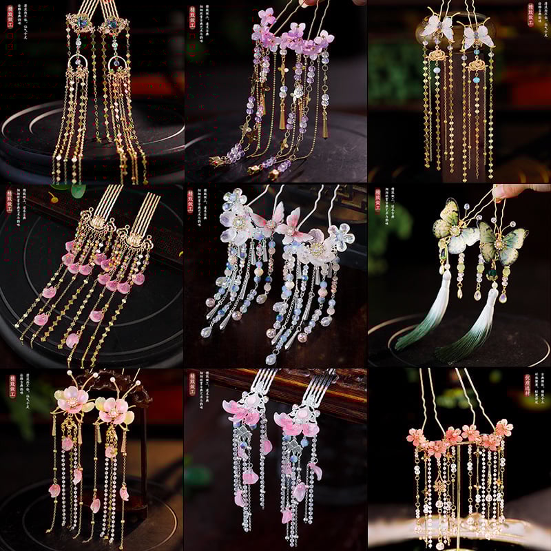 Matu aksesuārs — sakausējuma spārnu formas matu spraudnis, roku darbs, retro sievišķīgs stils, vasaras 2025 izlase