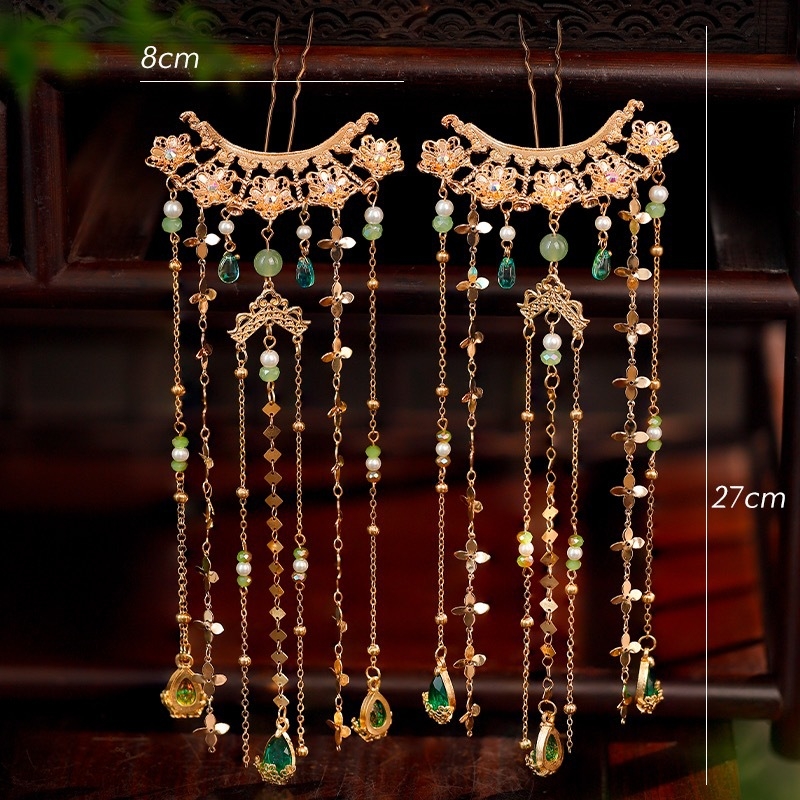 Matu aksesuārs — sakausējuma spārnu formas matu spraudnis, roku darbs, retro sievišķīgs stils, vasaras 2025 izlase