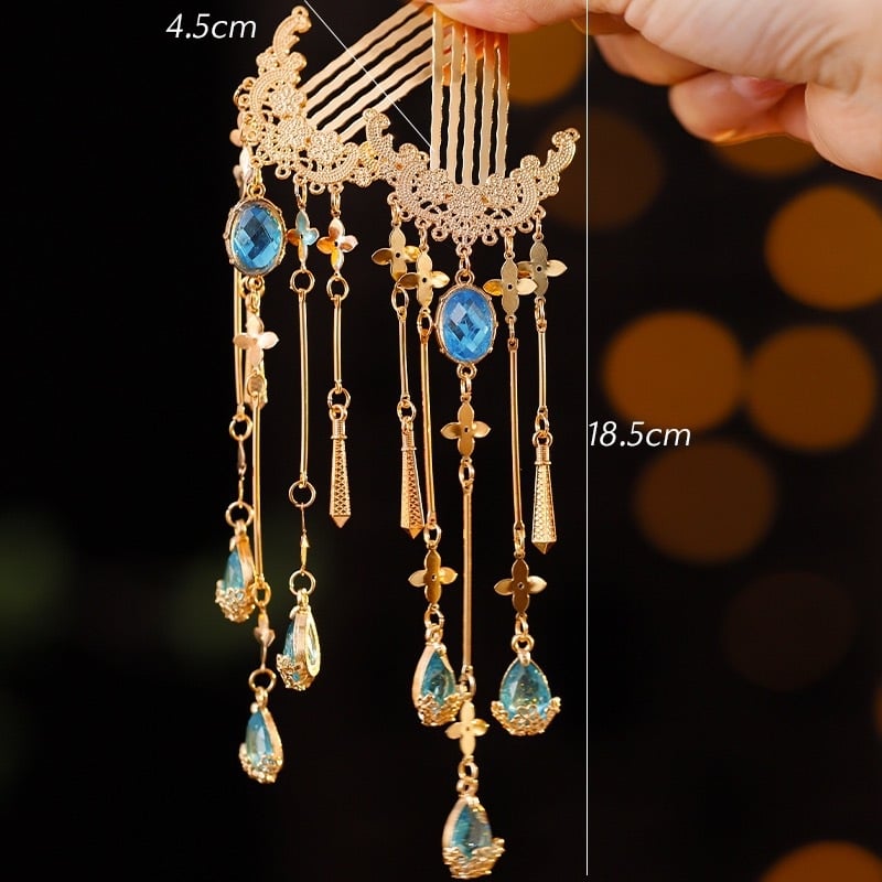 Matu aksesuārs — sakausējuma spārnu formas matu spraudnis, roku darbs, retro sievišķīgs stils, vasaras 2025 izlase