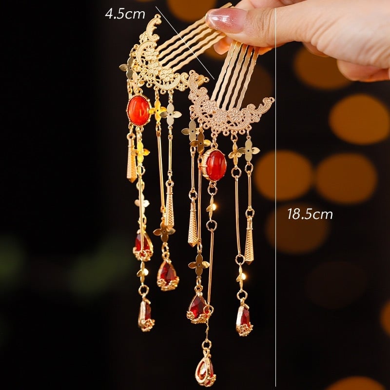 Matu aksesuārs — sakausējuma spārnu formas matu spraudnis, roku darbs, retro sievišķīgs stils, vasaras 2025 izlase