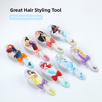 Plaukų šepetėlis vaikams su karikatūriniu dizainu ir kaspinėliu — ABS medžiaga, prekės ženklas Lanya