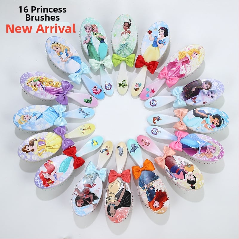 Plaukų šepetėlis vaikams su karikatūriniu dizainu ir kaspinėliu — ABS medžiaga, prekės ženklas Lanya